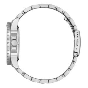 Citizen Mechanical Automatic Turquoise Dial Silver Steel Strap Watch for Men - NJ0170-83X