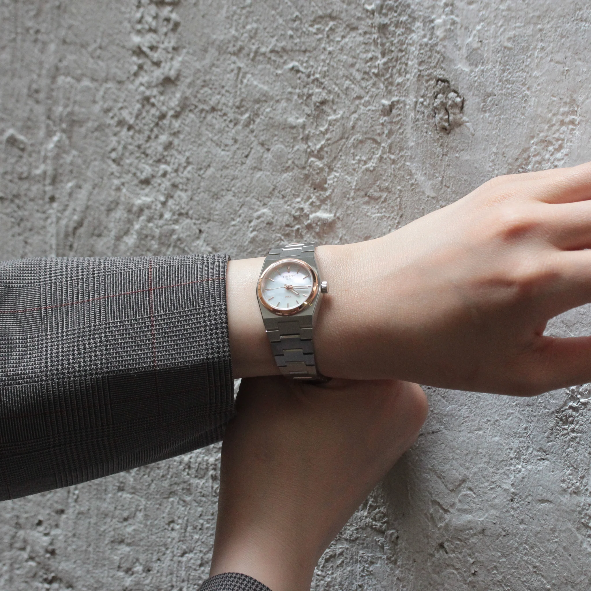 Tissot PRX Mother of Pearl Dial Silver Steel Strap Watch for Women - T137.010.21.111.00