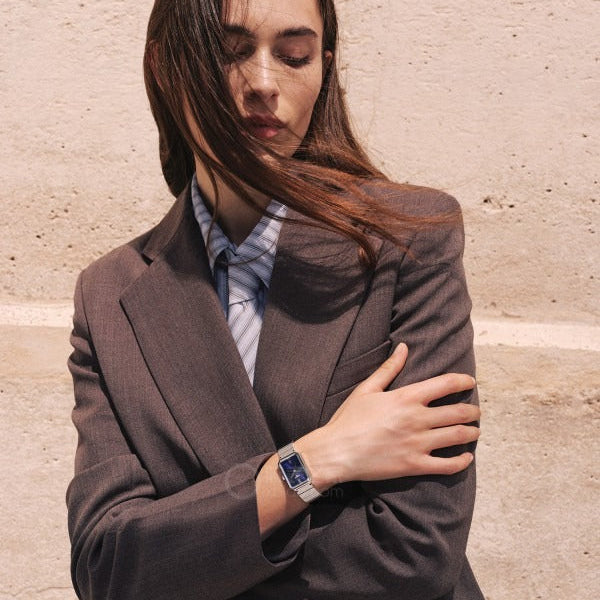 Tissot SRV Blue Dial Silver Steel Strap Watch for Women - T160.110.11.043.00