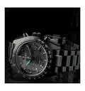 Seiko Prospex Speedtimer The Black Series Limited Edition Black Dial Black Steel Strap Watch for Men - SSC917