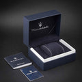 Maserati Successo Chronograph Silver Dial Blue Silicone Strap Watch for Men - R8871621042