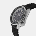 Seiko 5 Sports SKX Automatic Black Dial Black Silicone Strap Watch for Men - SRPD73K2