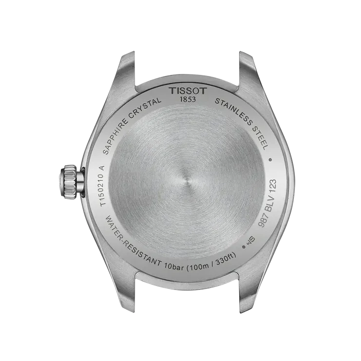 Tissot PR 100 Quartz Green Dial Silver Steel Strap Watch for Women - T150.210.11.091.00