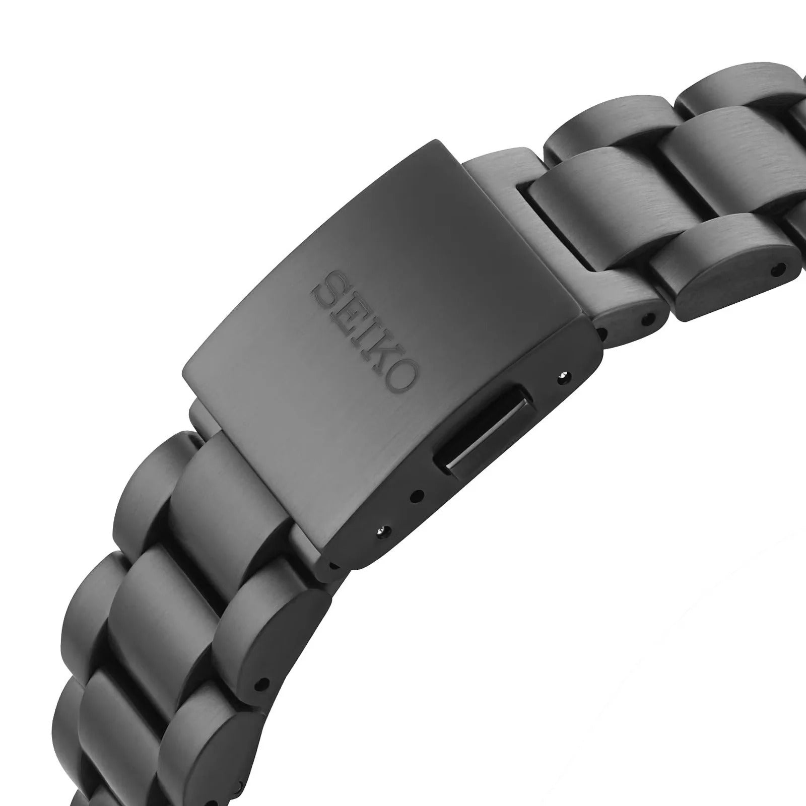 Seiko Prospex Speedtimer The Black Series Limited Edition Black Dial Black Steel Strap Watch for Men - SSC917