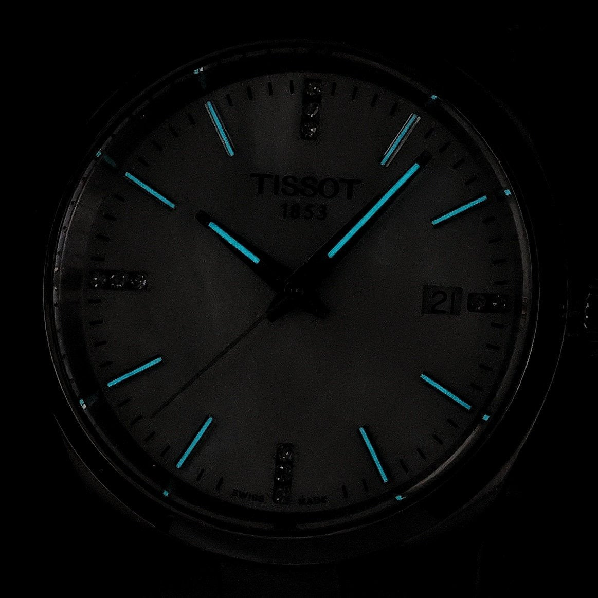 Tissot PR 100 Diamonds Mother of Pearl Dial Silver Steel Strap Watch for Women - T150.210.11.116.00