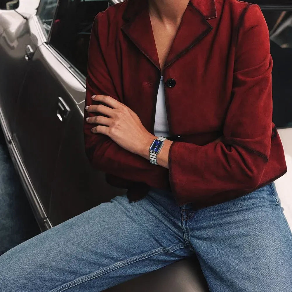 Tissot SRV Blue Dial Silver Steel Strap Watch for Women - T160.110.11.043.00