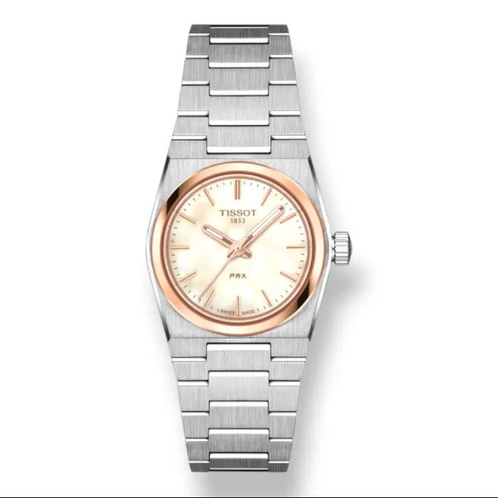 Tissot PRX Mother of Pearl Dial Silver Steel Strap Watch for Women - T137.010.21.111.00