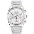 Seiko Conceptual Chronograph White Dial Silver Steel Strap Watch for Men - SSB451P1