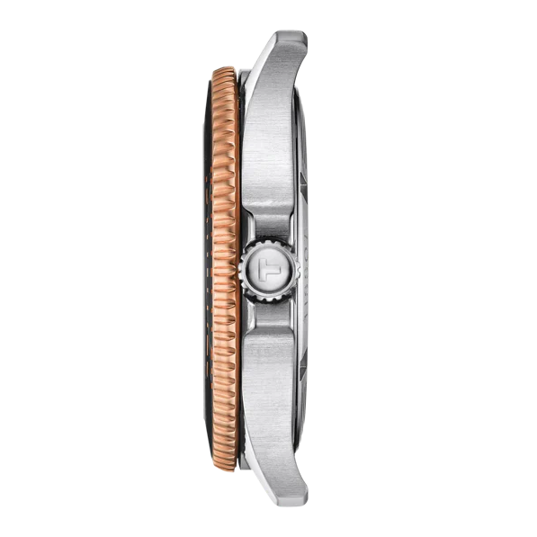 Tissot Seastar 1000 Quartz Black Dial Two Tone Steel Strap Watch for Men - T120.410.22.051.01