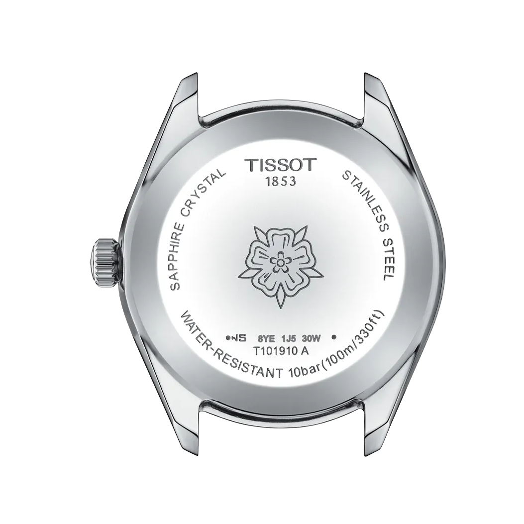 Tissot PR 100 Sport Chic Lady Blue Dial Silver Steel Strap Watch for Women - T101.910.11.351.00