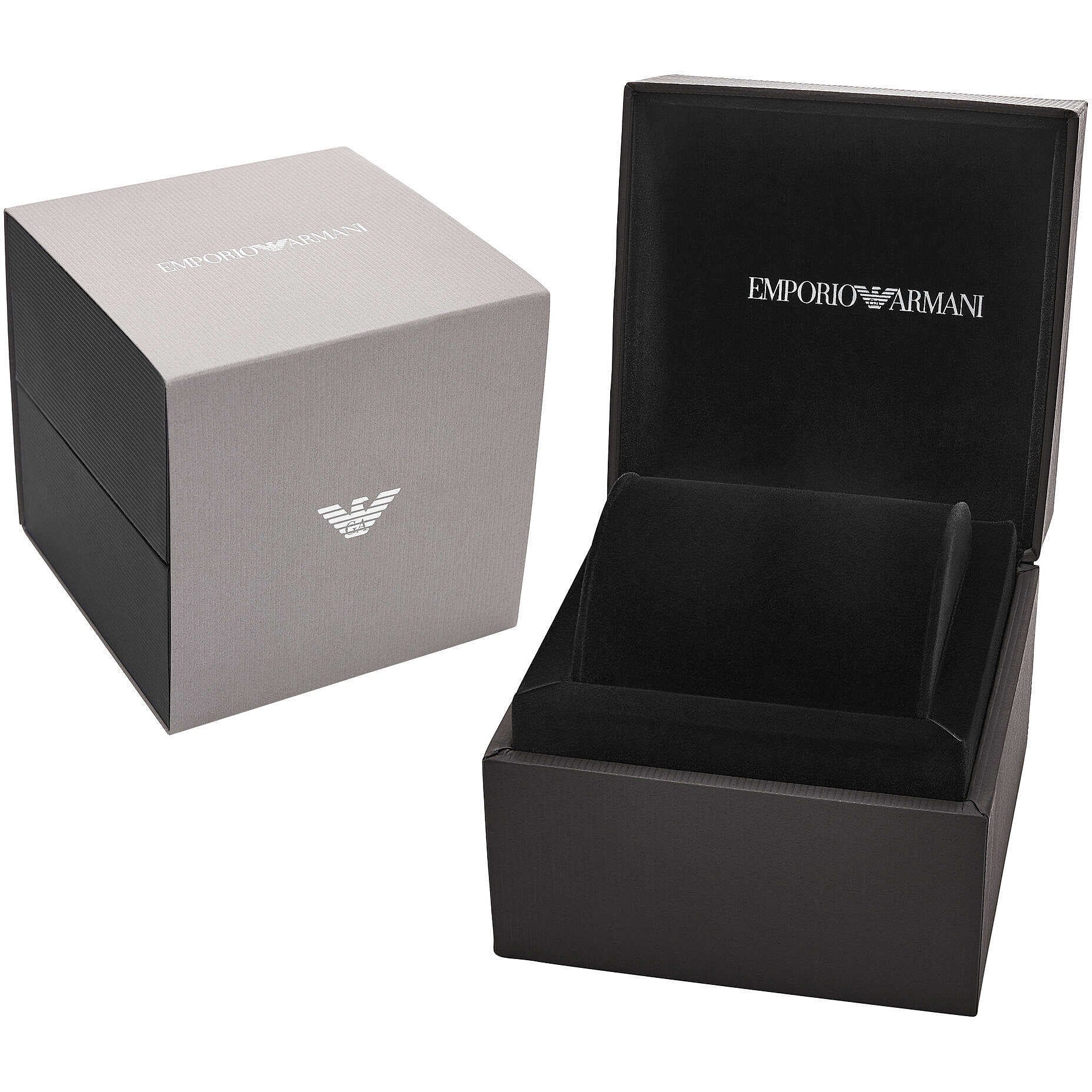 Emporio Armani Federica Mother of Pearl White Dial Gold Steel Strap Watch for Women - AR11657