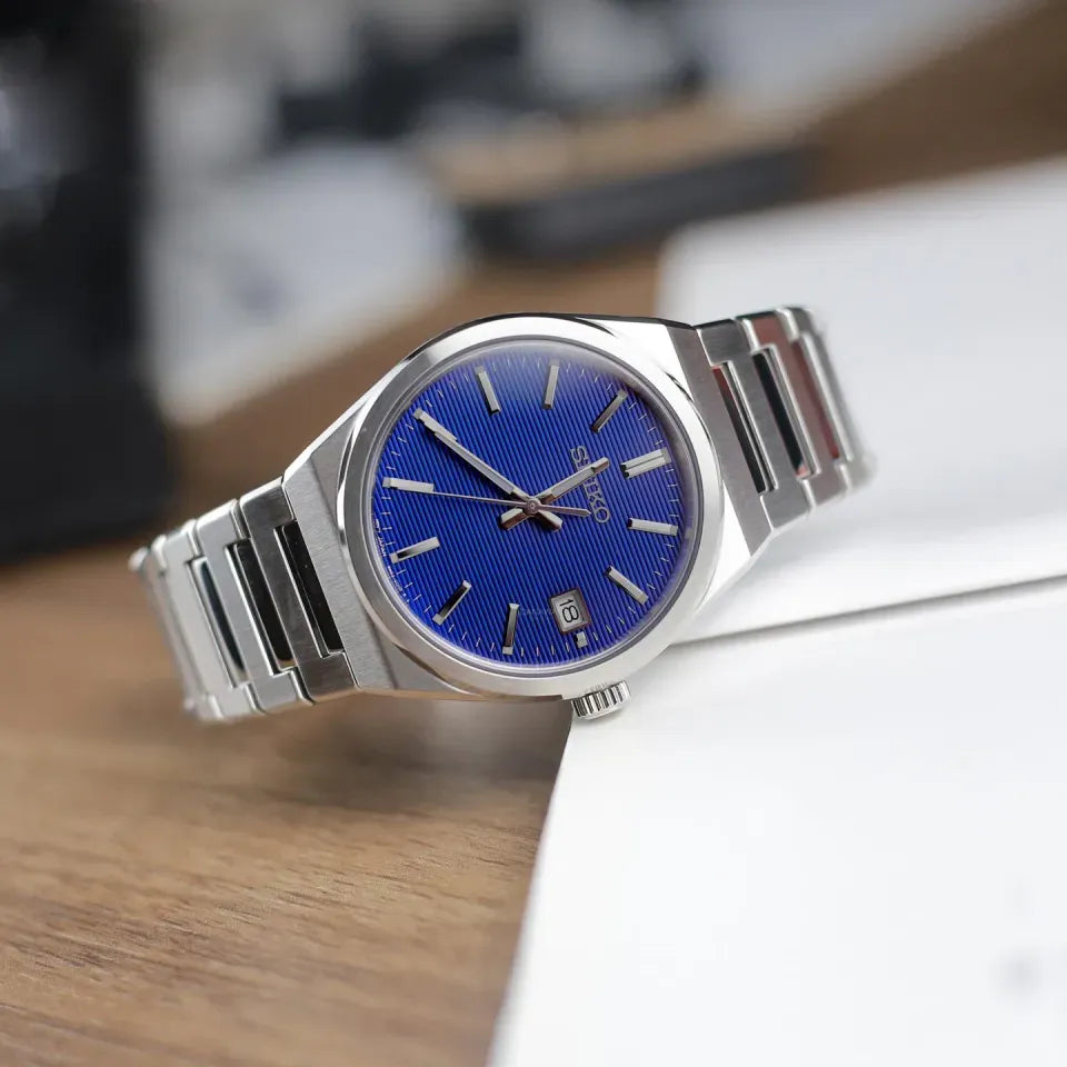 Seiko Conceptual Blue Dial Silver Steel Strap Watch for Men - SUR555P1