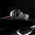 Seiko 5 Sports SKX Automatic Black Dial Silver Steel Strap Watch for Men - SRPL85K1