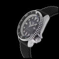 Seiko 5 Sports SKX Automatic Black Dial Black Silicone Strap Watch for Men - SRPD73K2