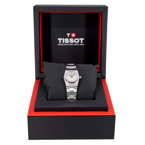 Tissot PRX Quartz Mother of Pearl Dial Silver Steel Strap Watch for Women - T137.010.11.111.00