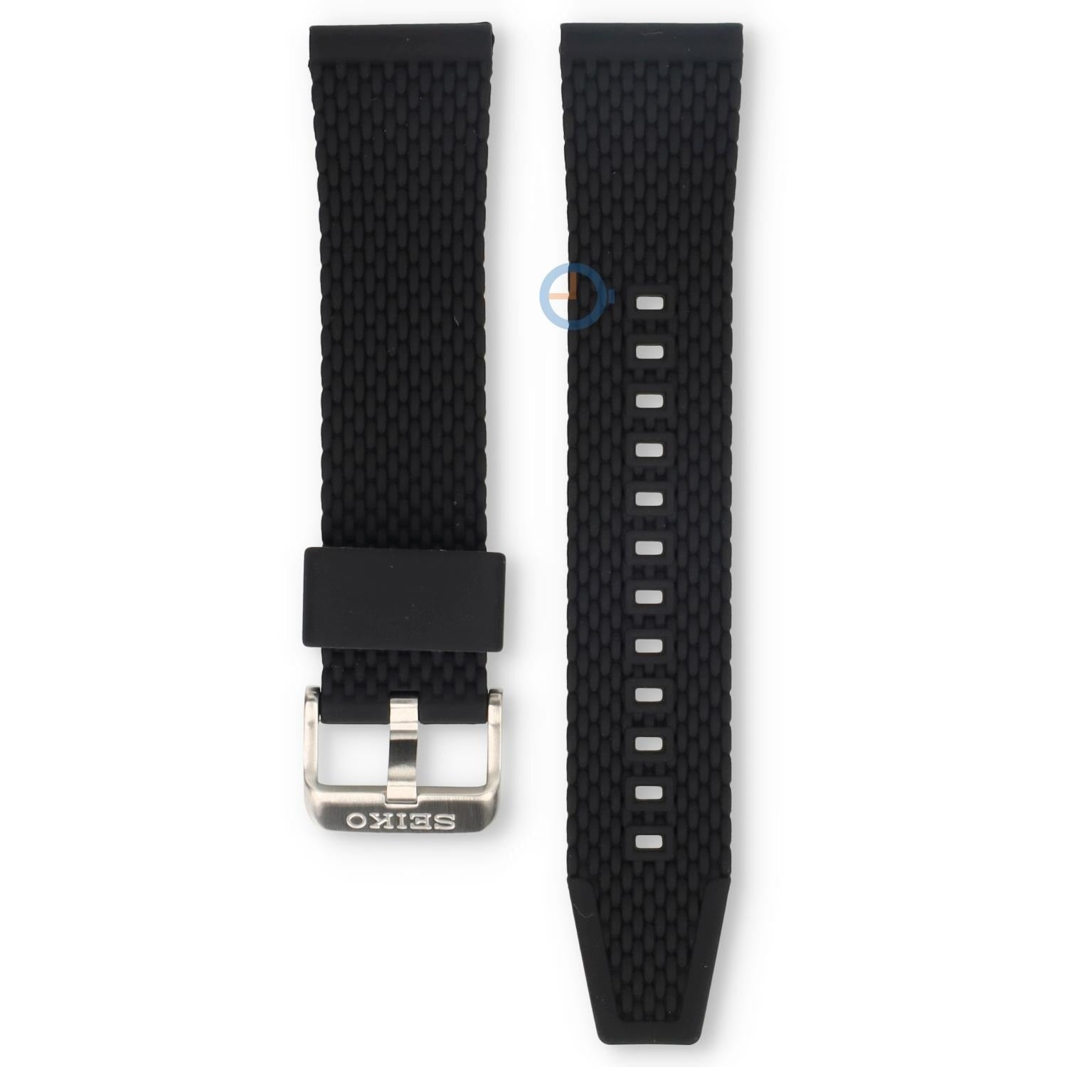 Seiko 5 Sports SKX Automatic Black Dial Black Silicone Strap Watch for Men - SRPD73K2