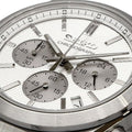 Seiko Conceptual Chronograph White Dial Silver Steel Strap Watch for Men - SSB451P1