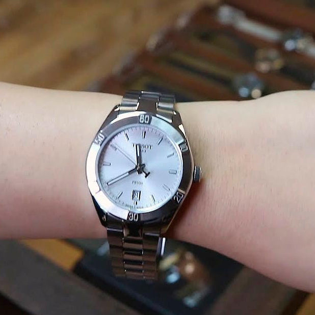 Tissot PR 100 Sport Chic Lady Blue Dial Silver Steel Strap Watch for Women - T101.910.11.351.00