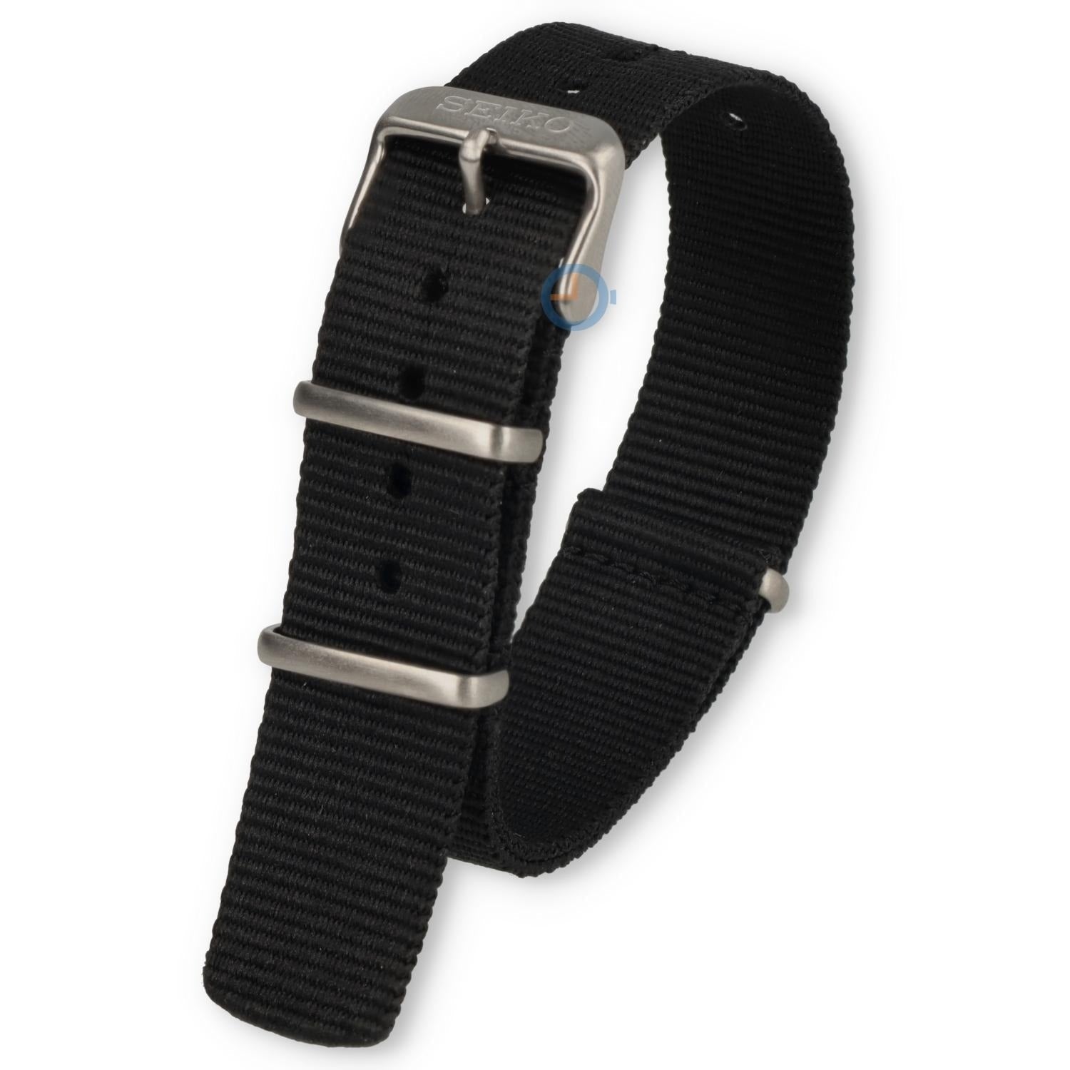 Seiko 5 Sports Automatic Black Dial Black Nylon Strap Watch for Men - SRPE67K1