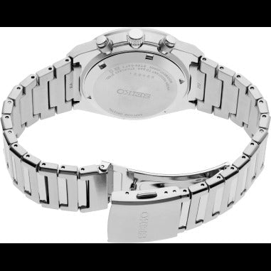 Seiko Conceptual Chronograph Blue Dial Silver Steel Strap Watch for Men- SSB453P1