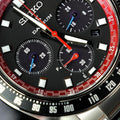 Seiko Prospex Speedtimer Solar Chronograph Datsun 240Z Collaboration Limited Edition Black Dial Two Tone Steel Strap Watch for Men - SSC957