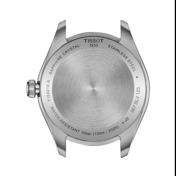 Tissot PR 100 Ice Blue Dial Silver Steel Strap Watch for Women - T150.210.11.351.00
