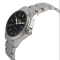 Seiko 5 Sports Flieger Automatic Black Dial Silver Steel Strap Watch for Men - SRPH27K1