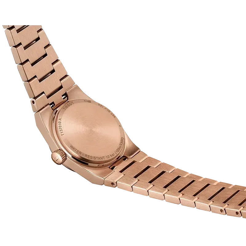 Tissot PRX Diamonds Rose Gold Dial Rose Gold Steel Strap Watch for Women - T137.010.33.506.00