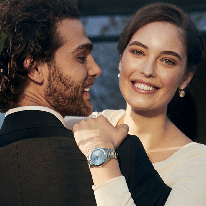 Tissot PR 100 Sport Chic Lady Blue Dial Silver Steel Strap Watch for Women - T101.910.11.351.00