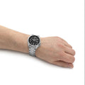 Seiko 5 Sports Automatic Grey Dial Silver Steel Strap Watch for Men - SRPE51K1