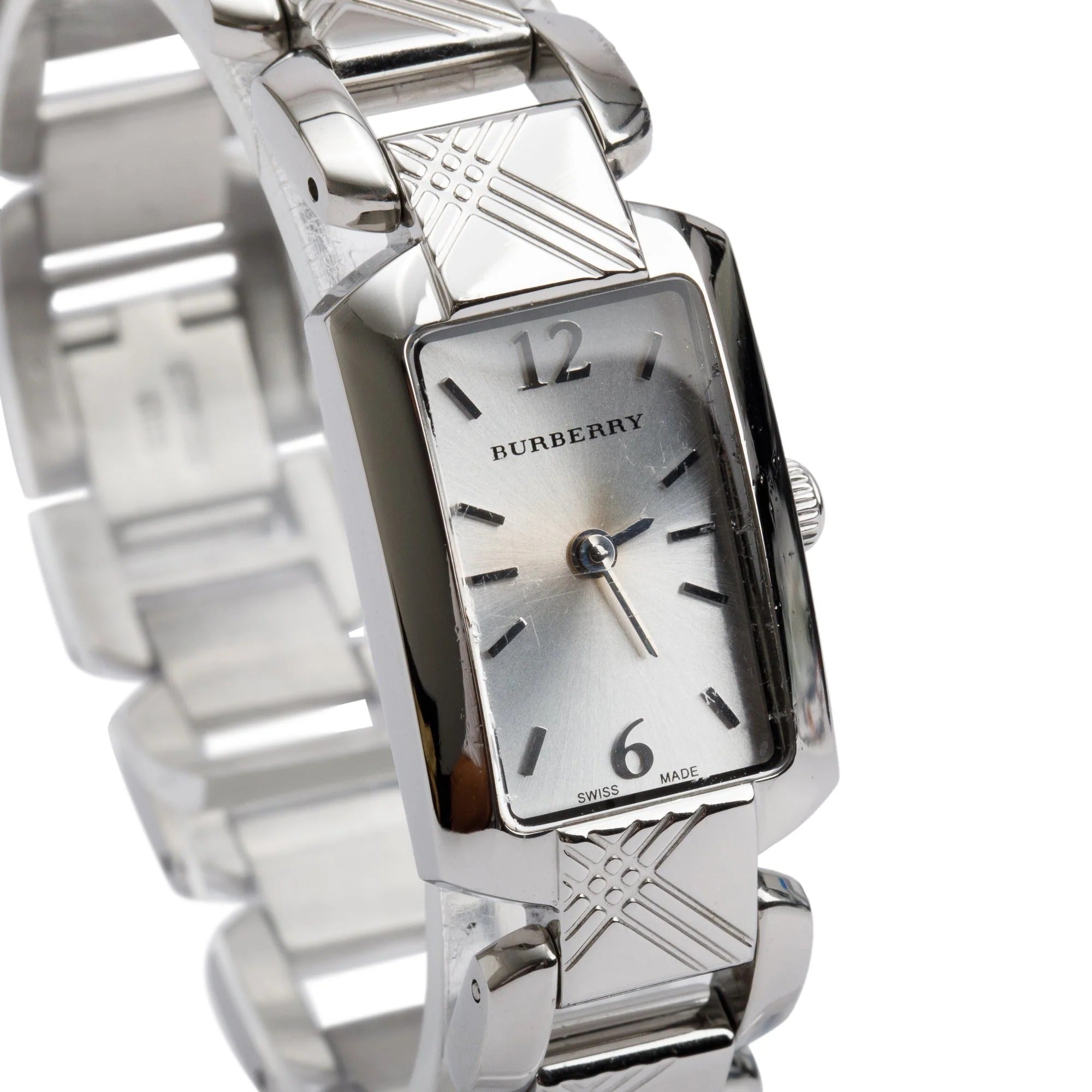Burberry Heritage Quartz Silver Dial Silver Steel Strap Watch for Women - BU4211