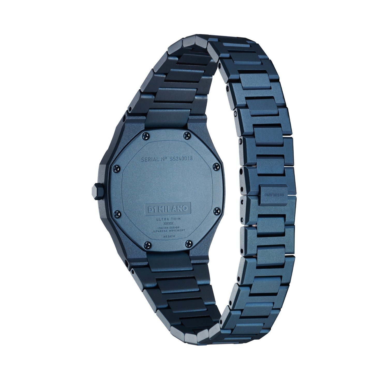 D1 Milano Ultra Thin Blue Dial Blue Steel Strap Watch for Women - D1-UTBL33