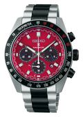 Seiko Prospex Speedtimer Solar Chronograph Datsun 240Z Collaboration Limited Edition Red Dial Two Tone Steel Strap Watch for Men - SBDL123