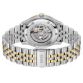 Hugo Boss Principle Skeleton Silver Dial Two Tone Steel Strap Watch for Men - 1514237