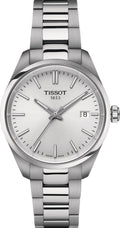 Tissot PR 100 Quartz Silver Dial Silver Steel Strap Watch for Women - T156.210.11.031.00