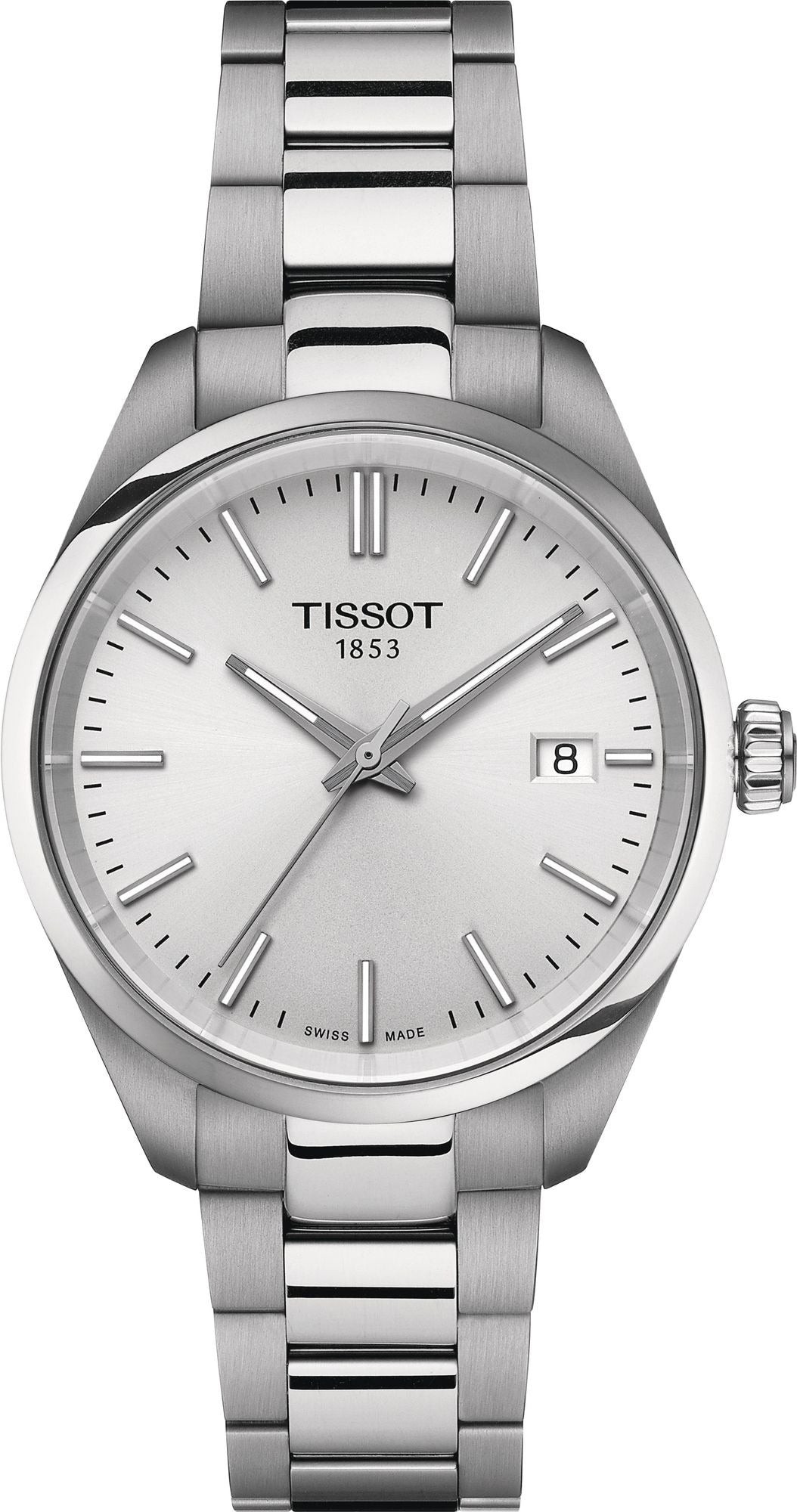 Tissot PR 100 Quartz Silver Dial Silver Steel Strap Watch for Women - T156.210.11.031.00