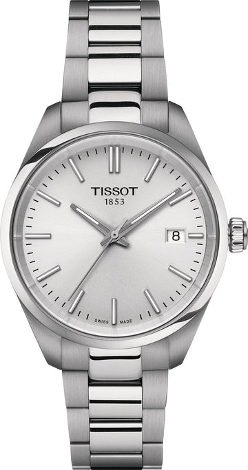 Tissot PR 100 Quartz Silver Dial Silver Steel Strap Watch for Women - T156.210.11.031.00