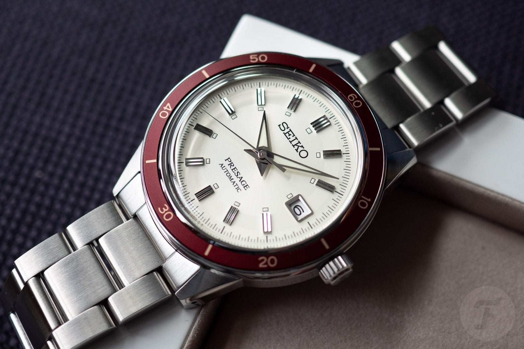 Seiko Presage Champagne Dial Silver Steel Strap Watch For Men - SRPH93J1