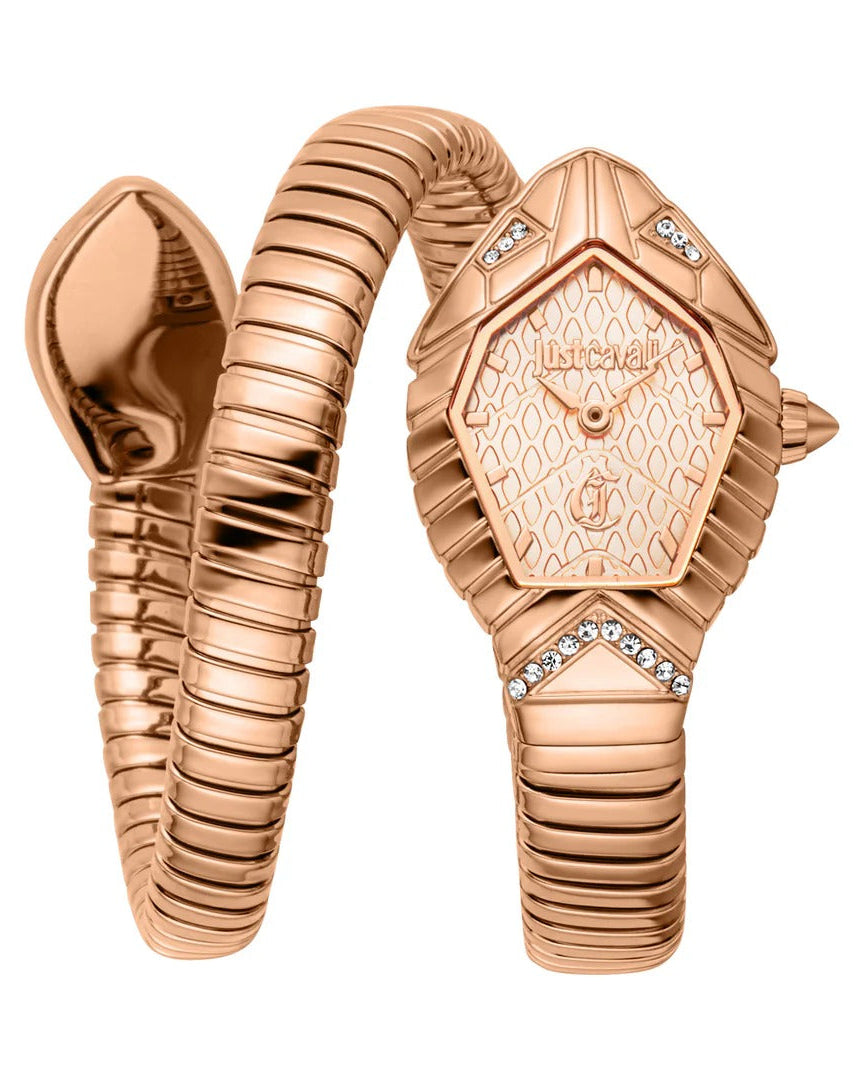 Just Cavalli Speranza Rose Gold Dial Rose Gold Steel Strap Watch for Women - JC1L356M0045