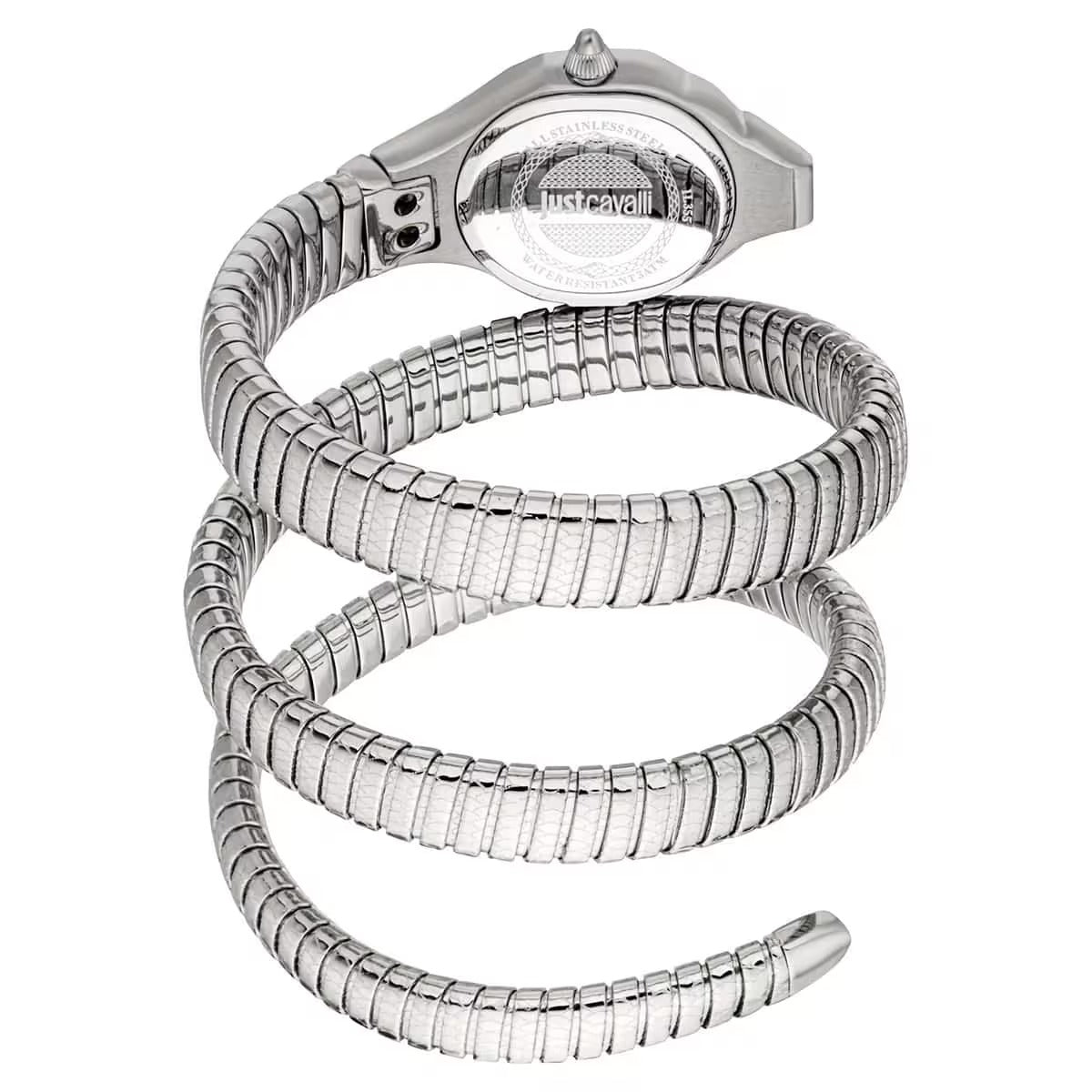 Just Cavalli Vita Pink Dial Silver Steel Strap Watch for Women - JC1L355M0015