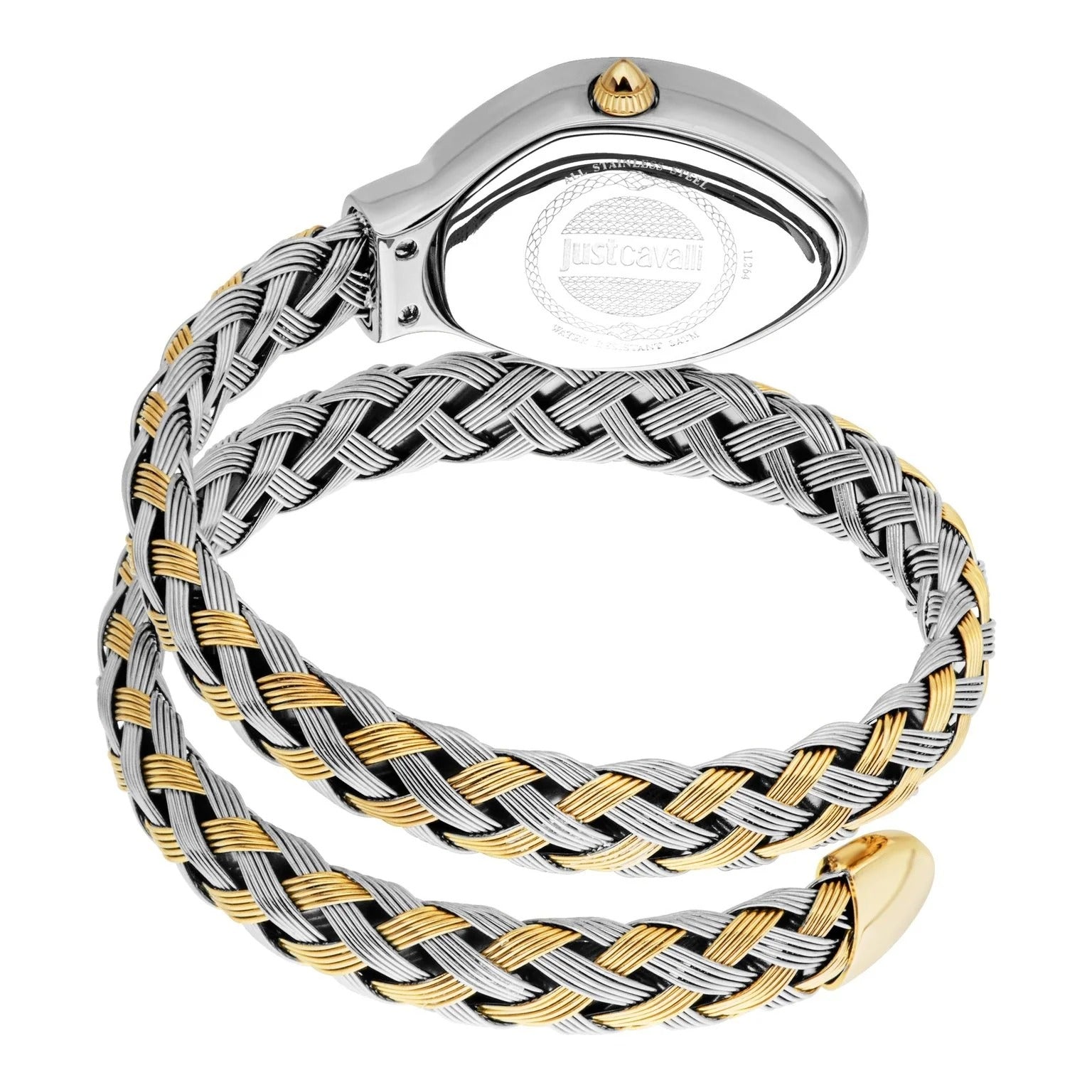 Just Cavalli Novara Mother of Pearl Dial Two Tone Steel Strap Watch for Women - JC1L264M0055