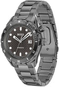 Hugo Boss Bossmatic Automatic Anthracite Grey Dial Grey Steel Strap Watch for Men - 1514213