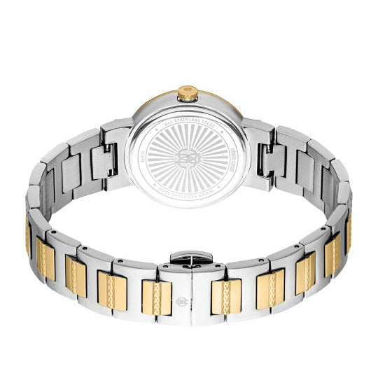 Just Cavalli Donna Glam Green Dial Two Tone Steel Strap Watch for Women - RC5L098M0065