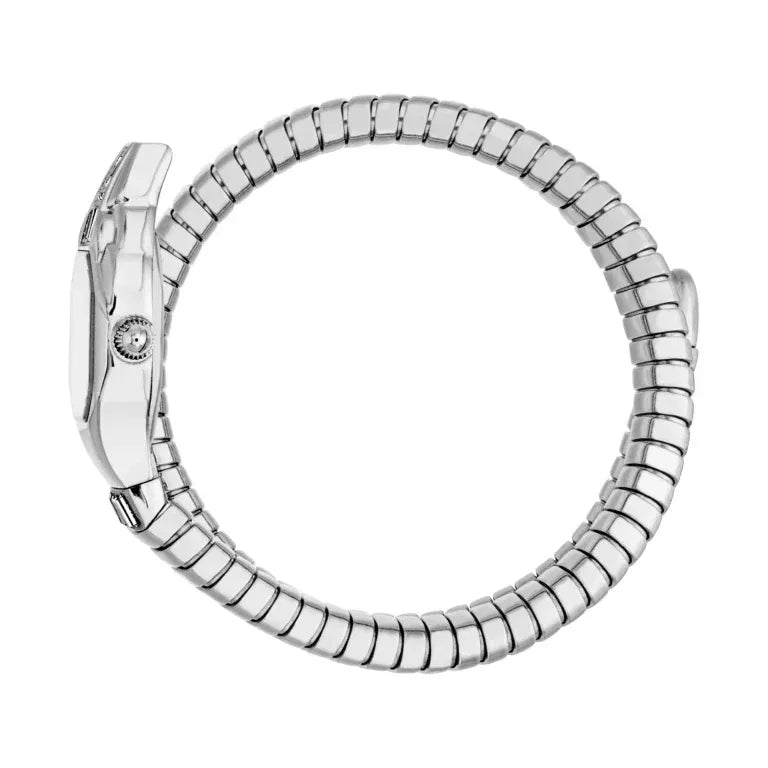Just Cavalli Brillante Silver Dial Silver Steel Strap Watch for Women - JC1L326M0015