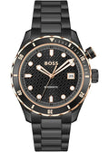Hugo Boss Bossmatic Automatic Black Dial Black Steel Strap Watch for Men - 1514215