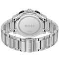 Hugo Boss Peak Chronograph Black Dial Silver Steel Strap Watch for Men - 1514191