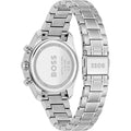 Hugo Boss Grand Tour Chronograph Ice Blue Dial Silver Steel Strap Watch for Women - 1502767