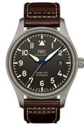 IWC Pilot's Watch Mark XVIII 40mm Black Dial Brown Leather Strap Watch for Men - IW327006