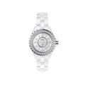 Chanel J12 Quartz Diamonds White Dial White Steel Strap Watch for Women - J12 H6418