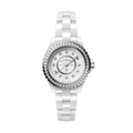Chanel J12 Quartz Diamonds White Dial White Steel Strap Watch for Women - J12 H6418